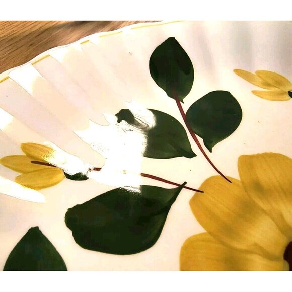 Blue Ridge Yellow Nocturne (Colonial) Dinner Plate, Southern Potteries, EUC - Picture 7 of 10